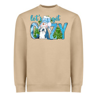 Mushroom lets get cozy Heavyweight Sweatshirt - NancyCooperArtShop