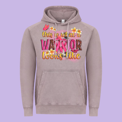 This Is What A Warrior Looks Like Vintage Hoodie Designed By Nancycooperartshop