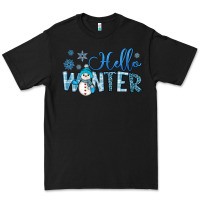 Black hello winter Premium Tee - JahusDesignShop