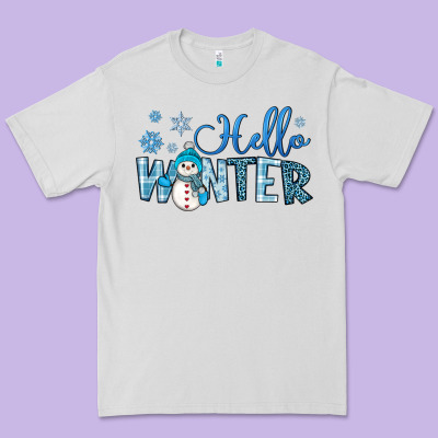 Hello Winter Premium Tee Designed By Jahusdesignshop