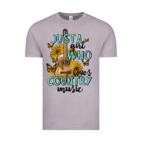 Vintage Zinc just a girl who loves country music Vintage Tee - MaliasSmallBusiness