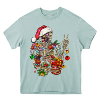 Arona Christmas lights and skeleton Heavy Core Tee - FaDigitalArtStudio