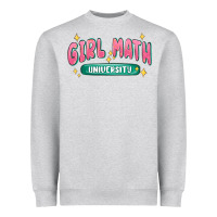 Heather Grey girl math university Heavyweight Sweatshirt - MaliasSmallBusiness