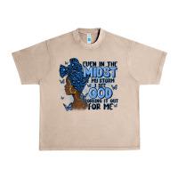 French Oak even in the midst of may storm afro woman Urban Heavy Tee - MaliasSmallBusiness