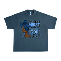 Midnight Navy even in the midst of may storm afro woman Urban Heavy Tee - MaliasSmallBusiness