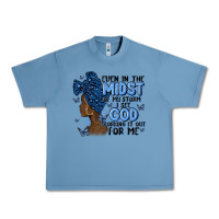 Pebble Blue even in the midst of may storm afro woman Urban Heavy Tee - MaliasSmallBusiness