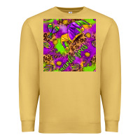 Antique Gold Mardi Gras and jester hat seamless pattern Premium Sweatshirt - HowdyJamesFarm