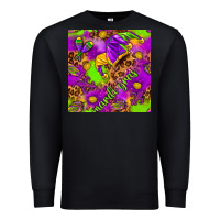 Black Mardi Gras and jester hat seamless pattern Premium Sweatshirt - HowdyJamesFarm
