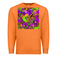 Carrot Mardi Gras and jester hat seamless pattern Premium Sweatshirt - HowdyJamesFarm
