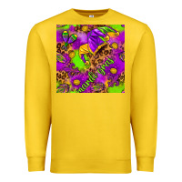 Lemon Mardi Gras and jester hat seamless pattern Premium Sweatshirt - HowdyJamesFarm