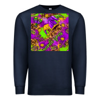 Navy Mardi Gras and jester hat seamless pattern Premium Sweatshirt - HowdyJamesFarm