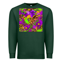 Sports Green Mardi Gras and jester hat seamless pattern Premium Sweatshirt - HowdyJamesFarm