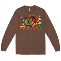 Chestnut jesus the reason for the season Long Sleeve Tee - MaliasSmallBusiness
