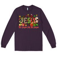 Plum jesus the reason for the season Long Sleeve Tee - MaliasSmallBusiness