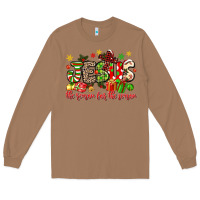 Toasted Coconut jesus the reason for the season Long Sleeve Tee - MaliasSmallBusiness