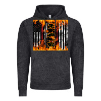 Vintage Black Western Firefighter Dad Vintage Hoodie - LillyAllenDesigns