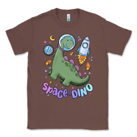 Chestnut space dino Classic Tee - MaliasSmallBusiness