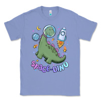 Colony Blue space dino Classic Tee - MaliasSmallBusiness