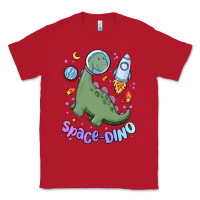 Red space dino Classic Tee - MaliasSmallBusiness