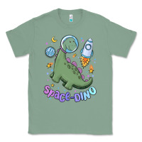 Sage space dino Classic Tee - MaliasSmallBusiness