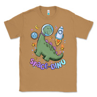 Toasted Coconut space dino Classic Tee - MaliasSmallBusiness