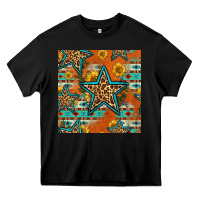 Black western stars seamless pattern Heavy Core Tee - HRA Design Shop