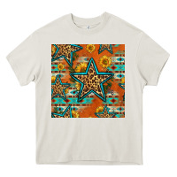 Cream western stars seamless pattern Heavy Core Tee - HRA Design Shop