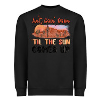 Black ain't goin' down 'til the sun comes up Heavyweight Sweatshirt - MaliasSmallBusiness