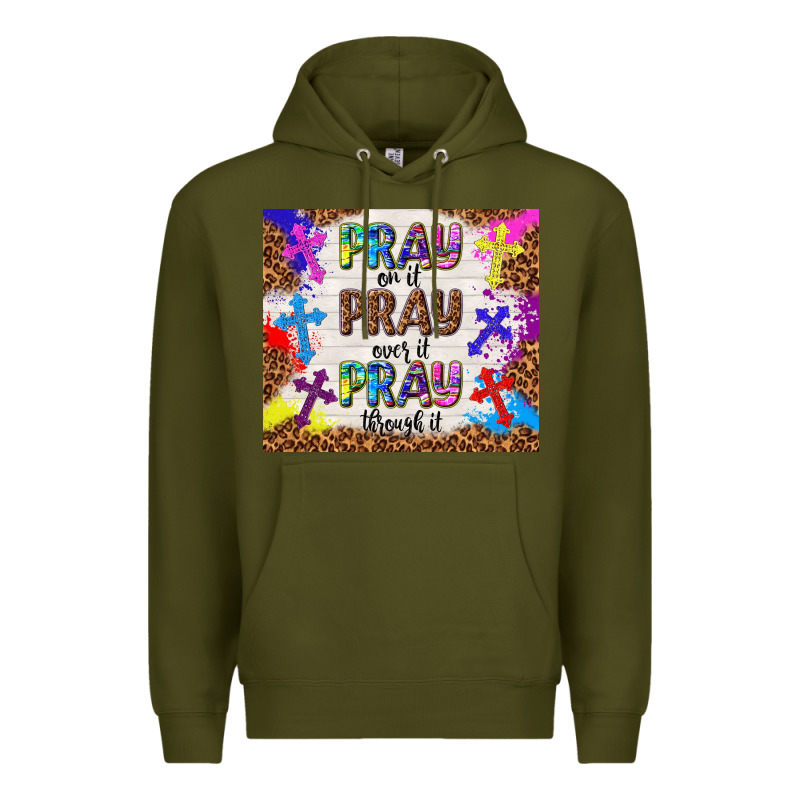 Pray On It Pray Over It Pray Through It Premium Hoodie by TumblerDesignByShophia | Teevron