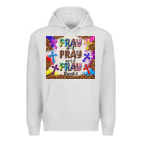 Dove Grey pray on it pray over it pray through it Premium Hoodie - TumblerDesignByShophia