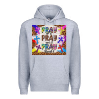 Heather Grey pray on it pray over it pray through it Premium Hoodie - TumblerDesignByShophia