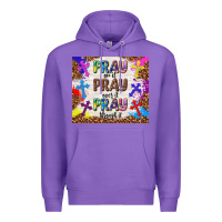 Purple pray on it pray over it pray through it Premium Hoodie - TumblerDesignByShophia