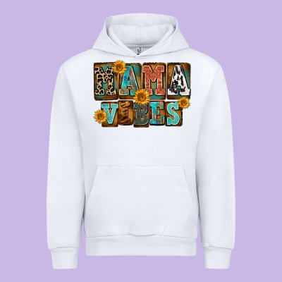 Western Mama Vibes Mother's Day Urban Hoodie Designed By Fadigitalartstudio