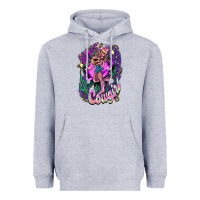Heather Grey Space cowgirl Heavyweight Hoodie - HowdyJamesFarm