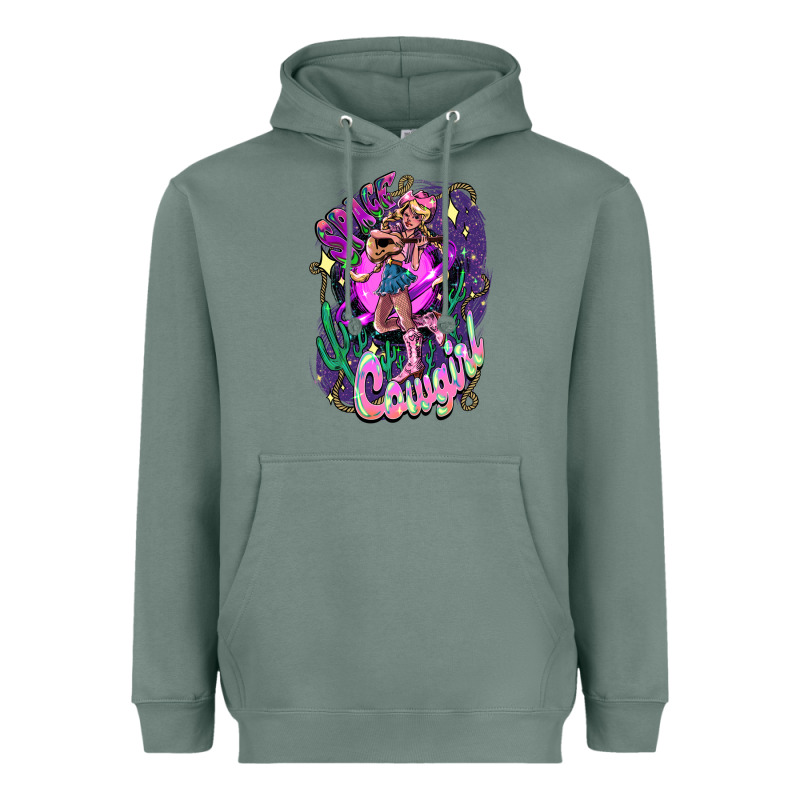 Space Cowgirl Heavyweight Hoodie by HowdyJamesFarm | Teevron
