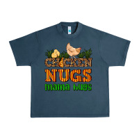 Midnight Navy chicken nugs mama hugs Urban Heavy Tee - AdoDesignShop