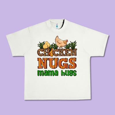 Chicken Nugs Mama Hugs Urban Heavy Tee Designed By Adodesignshop