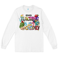 White teaching is my cardio Long Sleeve Tee - NancyCooperArtShop
