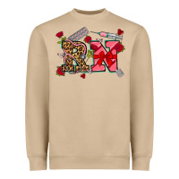 Mushroom valentines day rn Heavyweight Sweatshirt - NancyCooperArtShop