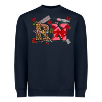 Navy valentines day rn Heavyweight Sweatshirt - NancyCooperArtShop