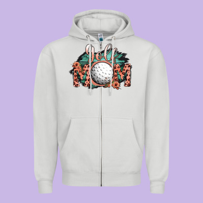 Golf Mom Zipper Hoodie Designed By Bettercallsaul
