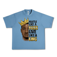 Pebble Blue hustle like a boss live like a king malia Urban Heavy Tee - MaliasSmallBusiness