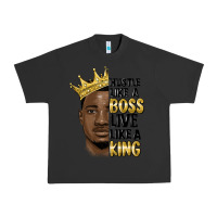 Pigment Black hustle like a boss live like a king malia Urban Heavy Tee - MaliasSmallBusiness