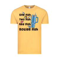 Vintage Mustard one fish two fish red fish boujee fish Vintage Tee - MaliasSmallBusiness