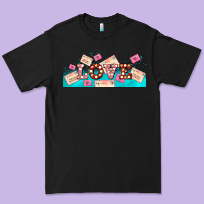 Love And Love Letters Premium Tee Designed By Adodesignshop