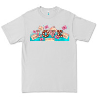 Dove Grey love and love letters Premium Tee - AdoDesignShop