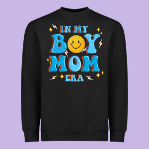 In My Boy Mom Era Heavyweight Sweatshirt Designed By Maliassmallbusiness