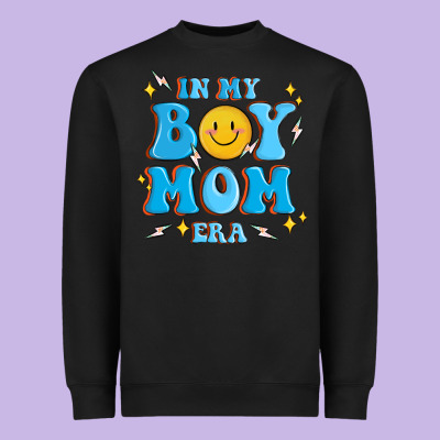 In My Boy Mom Era Heavyweight Sweatshirt Designed By Maliassmallbusiness