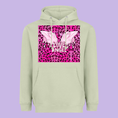 Love Angel Heavyweight Hoodie Designed By Tumblerdesignbyshophia