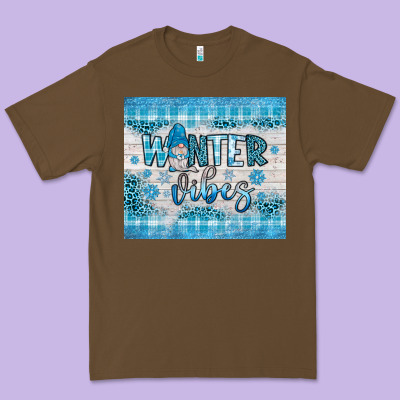 Winter Vibes Gnome Premium Tee Designed By Jahusdesignshop